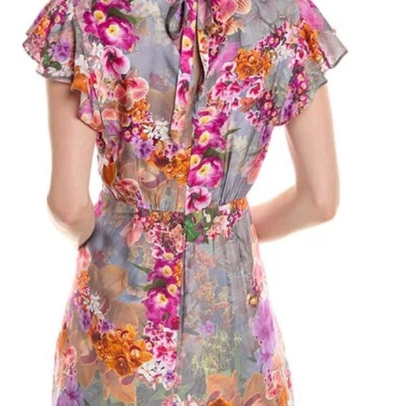 All Saints Jemille Lucia Dress 0 NWT silk - Picture 2 of 6